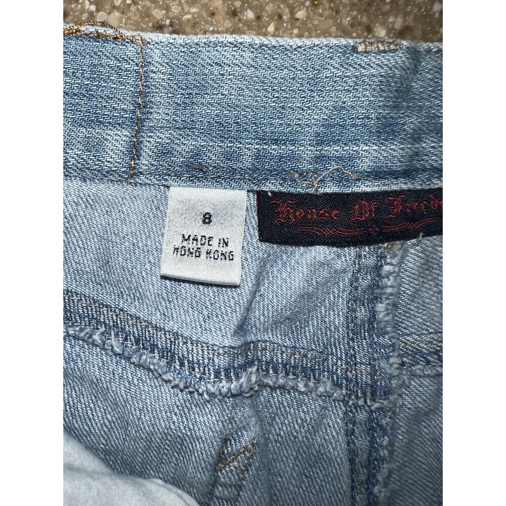 House Of Freedom Jeans Straight Leg Size 8 Light Wash - Picture 5 of 12